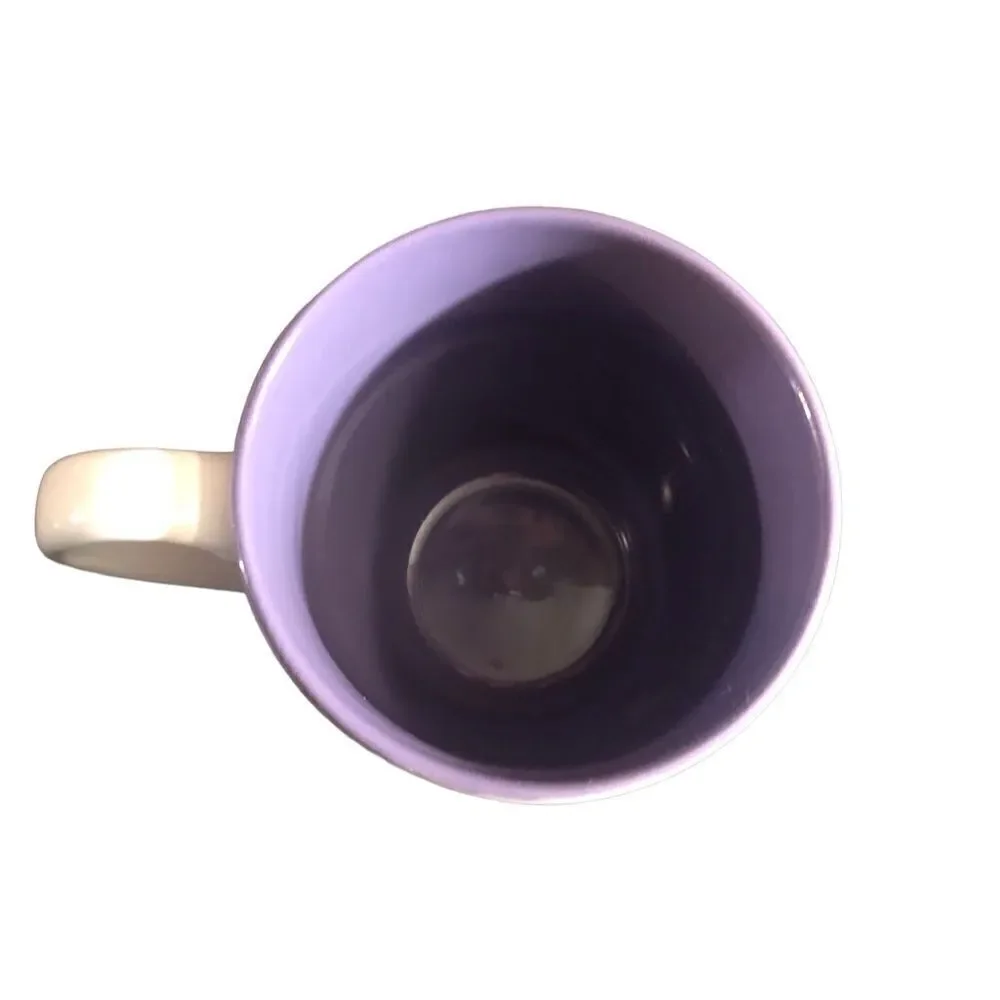 Vintage Disney Minnie Mouse With Purple Bow 20 Oz Mug.